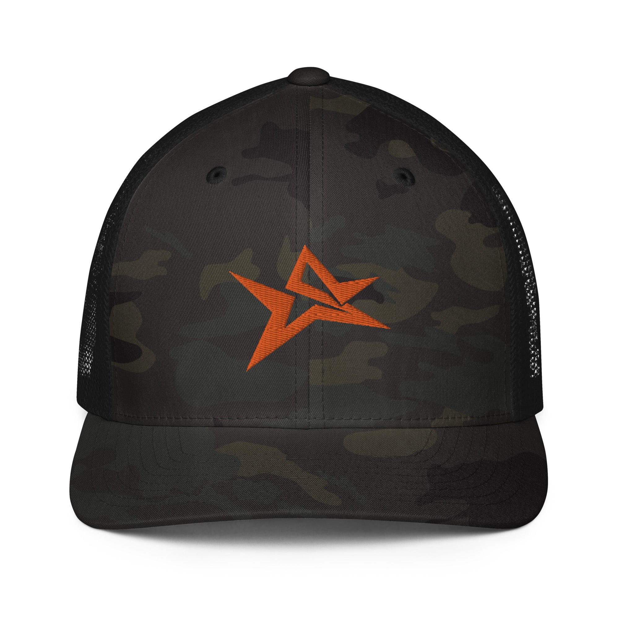 Star Crusher Camo Mesh Snapback Hat | Industrial Injection